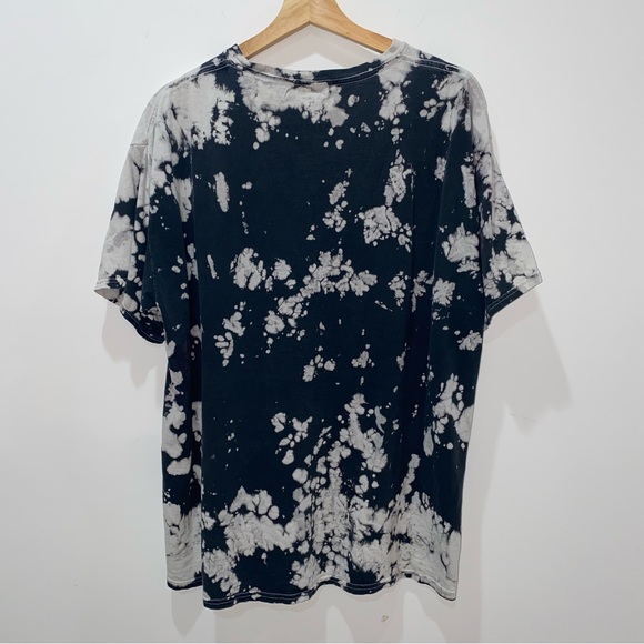 🛹Bleach Dyed Tee with Skeleton Graphic, Adult Large - Picture 3 of 6